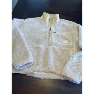 Women's The North Face Extreme Pile 1/2 Zip Jacket XS Cream